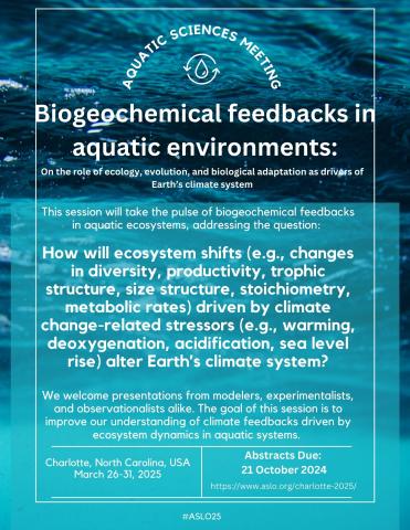 Flyer for Aquatic Sciences meeting session